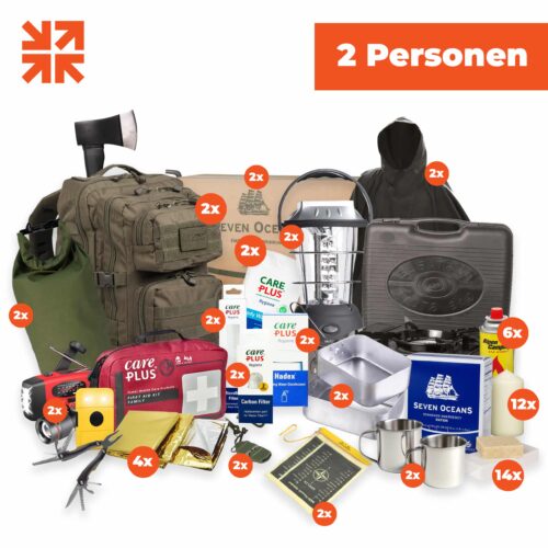 Noodpakket Premium – 2 Personen (7 dagen)