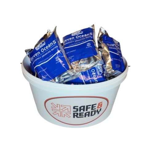 Seven Oceans Emergency Drink Water 18x 500ml (72uur/2pers) - In afsluitbare emmer.
