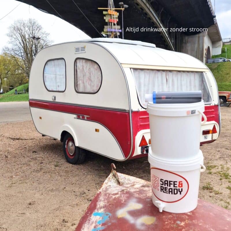 S.A.R zwaartekracht waterfilter met 2 emmers voor veilig drinkwater bij nood en outdoor