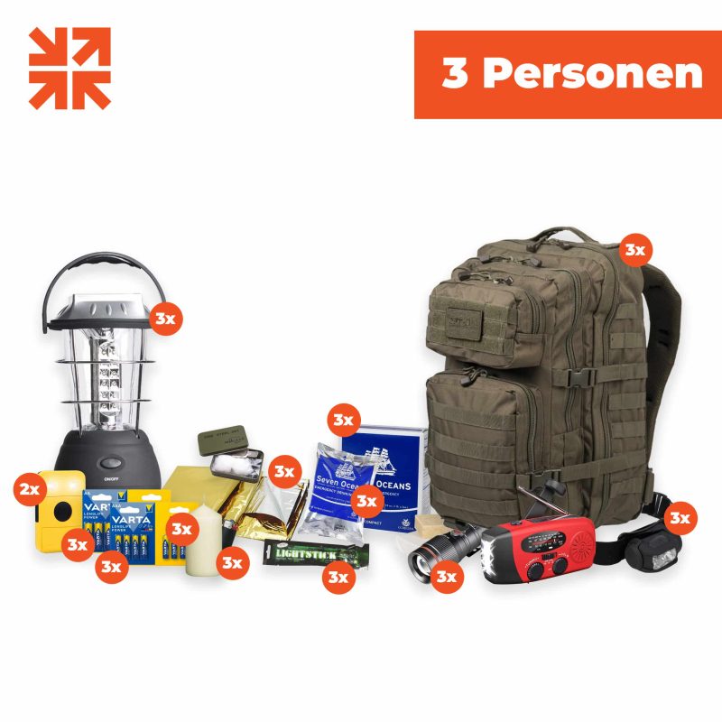 Noodpakket-3persoon-Stroomuitval-(3-dagen)